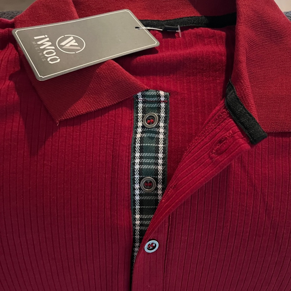 Long sleeve polo shirt